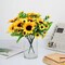 2 Yellow 13" tall Faux Silk Sunflower Bouquets Wedding Party Events Decorations
